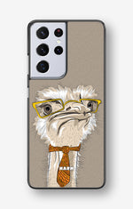 Samsung Galaxy S21 Ultra Hard Case – Hipster Ostrich - View 1