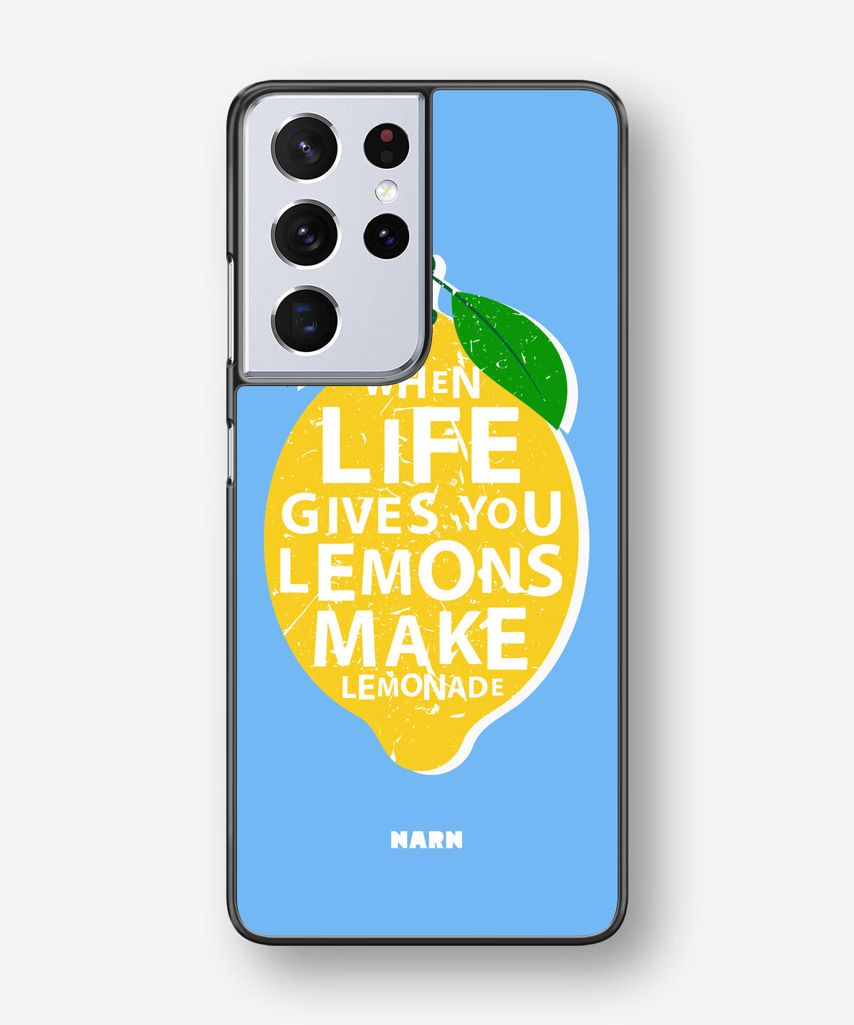 Samsung Galaxy S21 Ultra Hard Case – Lemon Quote - View 1