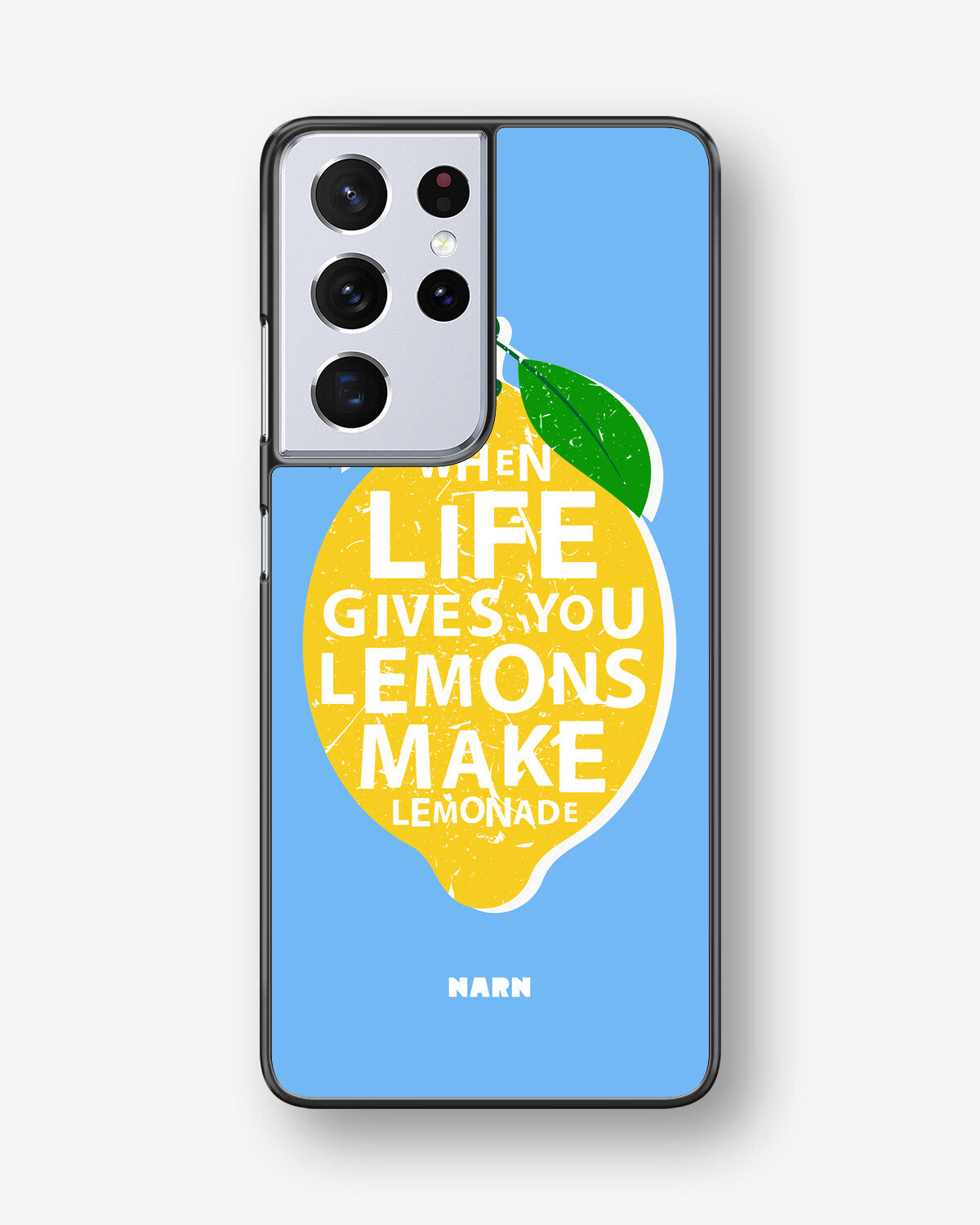 Samsung Galaxy S21 Ultra Hard Case – Lemon Quote - View 1