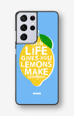 Samsung Galaxy S21 Ultra Hard Case – Lemon Quote - View 1