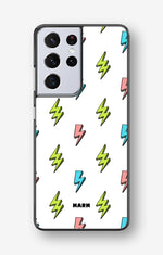 Samsung Galaxy S21 Ultra Hard Case – Lightning Bolts - View 1