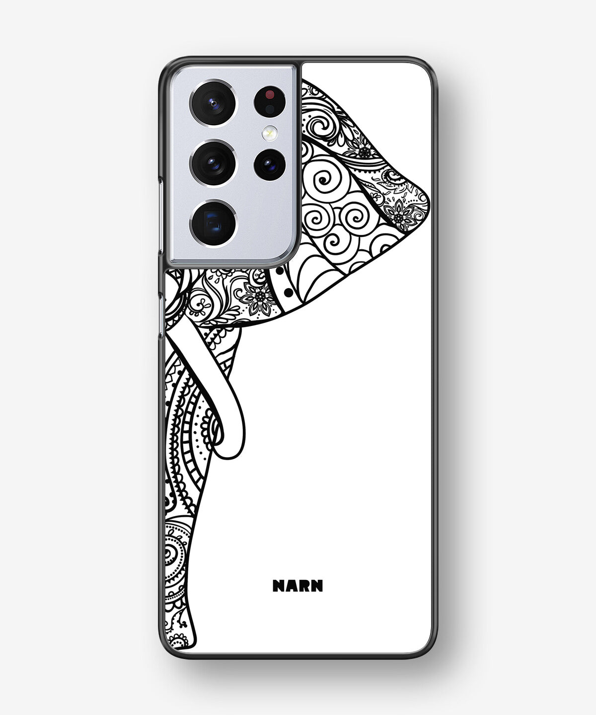 Samsung Galaxy S21 Ultra Hard Case – Mandala Elephant - View 1