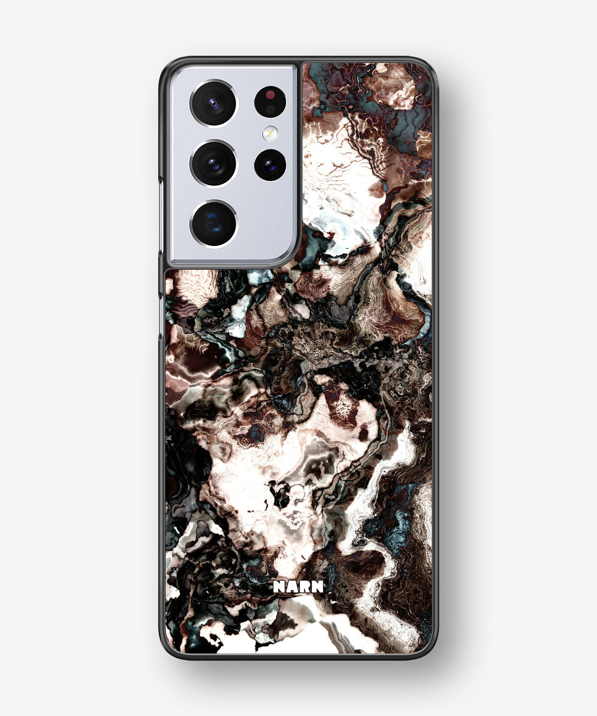 Samsung Galaxy S21 Ultra Hard Case – Marble Brown - View 1