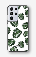 Samsung Galaxy S21 Ultra Hard Case – Monstera Pattern - View 1