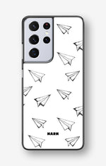 Samsung Galaxy S21 Ultra Hard Case – Paper Planes - View 1