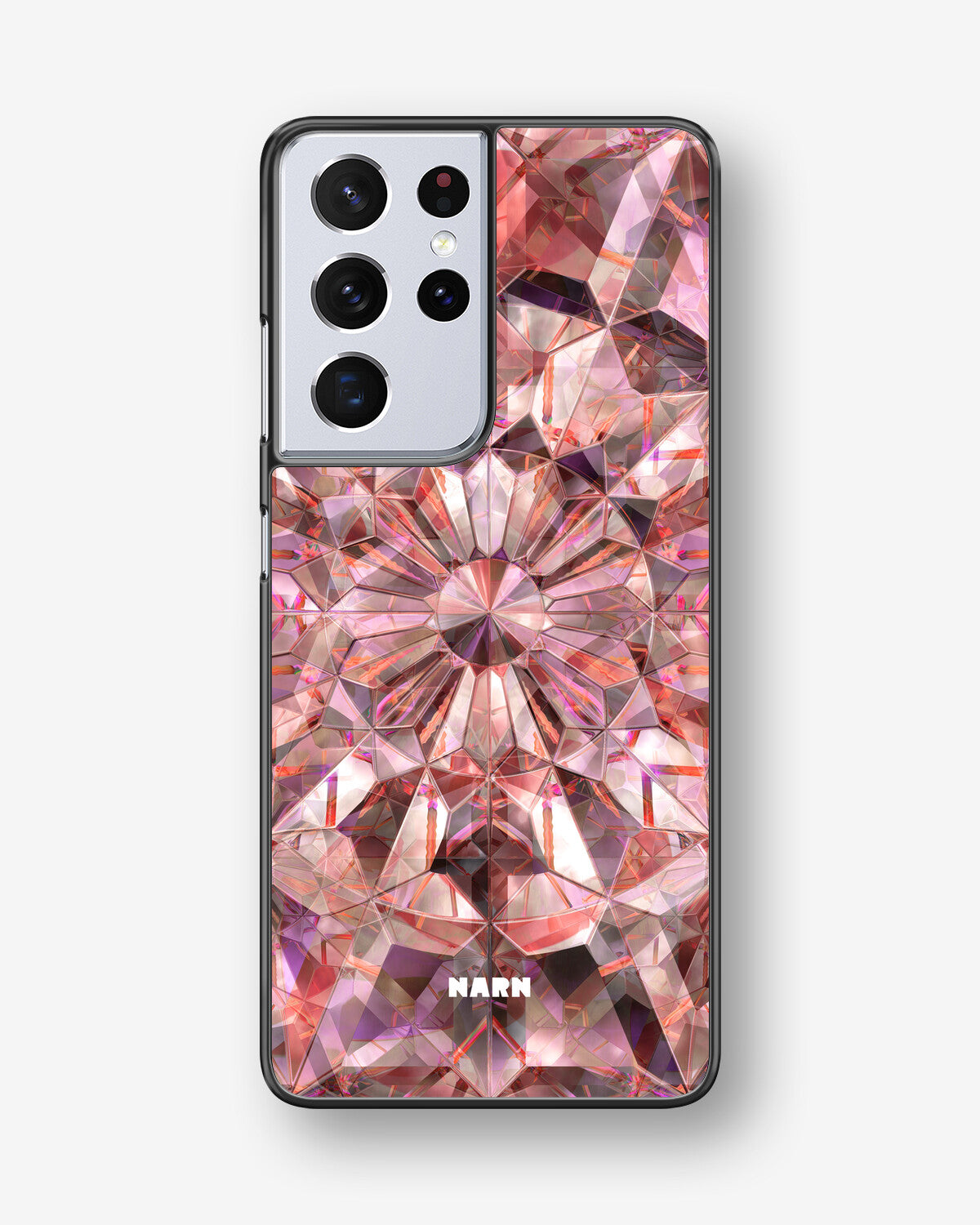 Samsung Galaxy S21 Ultra Hard Case – Pink Crystals - View 1