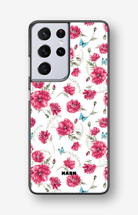 Samsung Galaxy S21 Ultra Hard Case – Poppies in Bloom - View 1