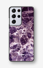 Samsung Galaxy S21 Ultra Hard Case – Purple Marble - View 1
