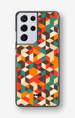 Samsung Galaxy S21 Ultra Hard Case – Retro Geometric - View 1