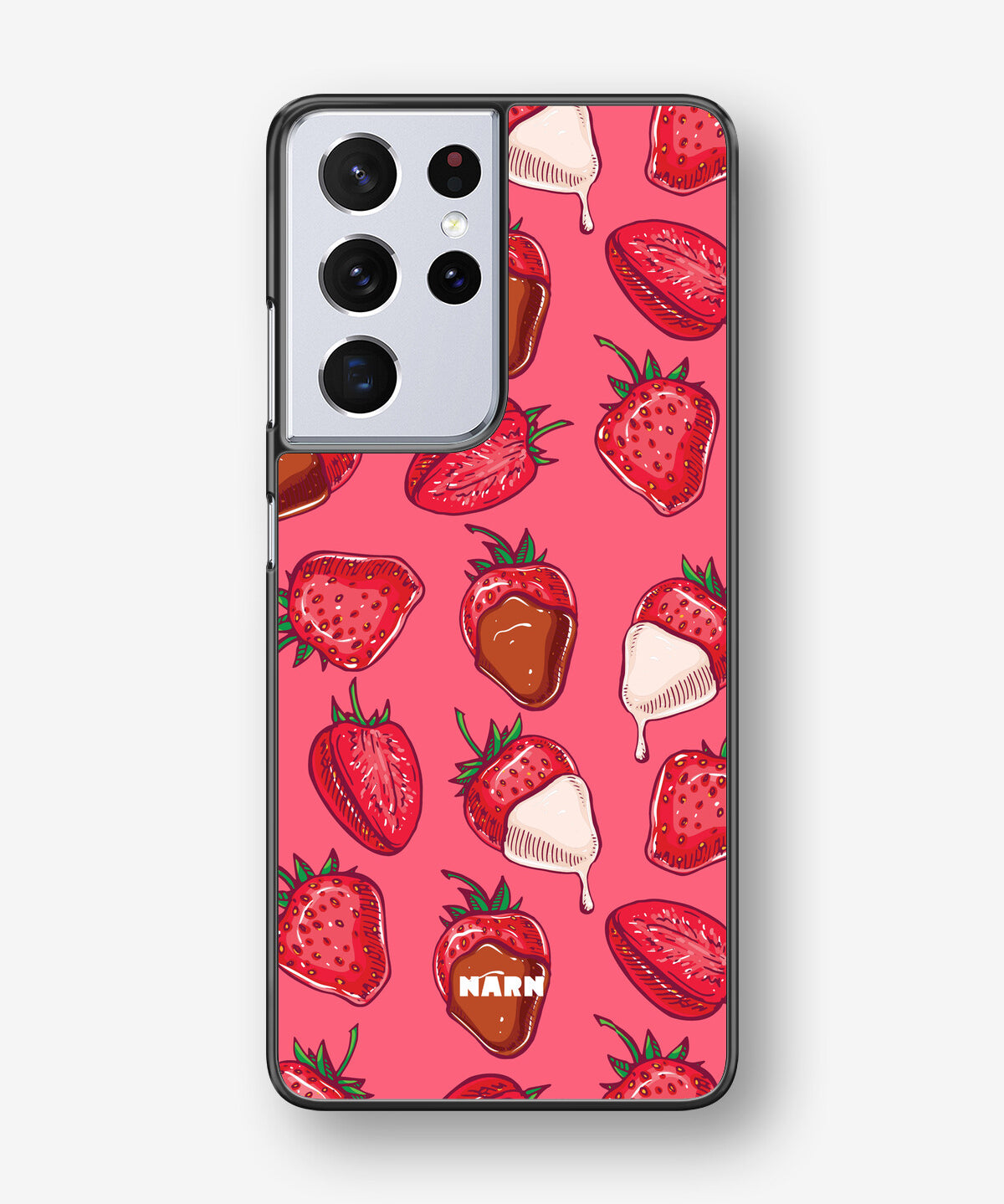 Samsung Galaxy S21 Ultra Hard Case – Strawberry Chocolate - View 1