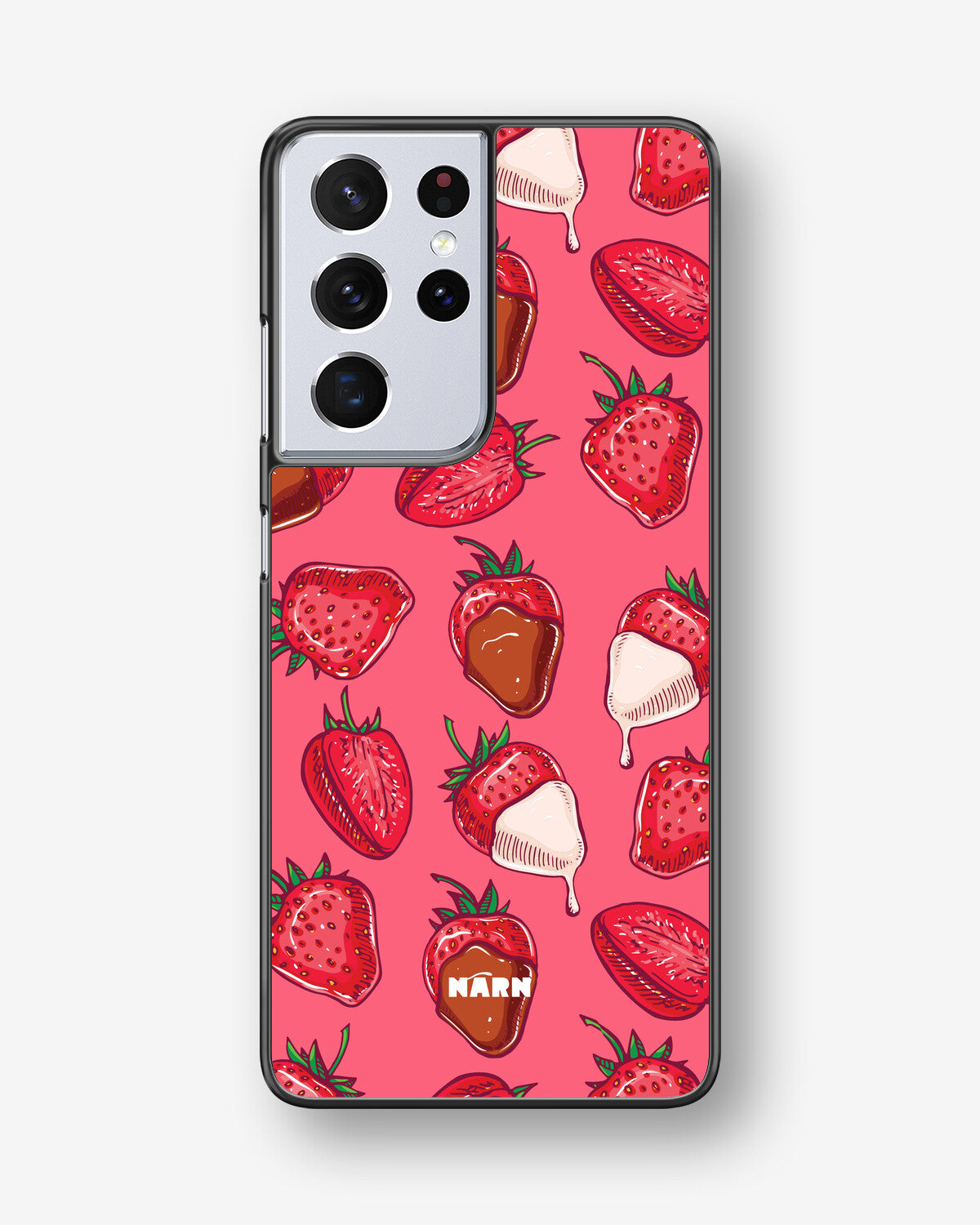 Samsung Galaxy S21 Ultra Hard Case – Strawberry Chocolate - View 1