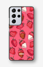 Samsung Galaxy S21 Ultra Hard Case – Strawberry Chocolate - View 1