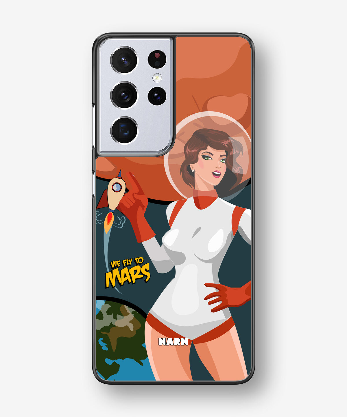 Samsung Galaxy S21 Ultra Hard Case – We Fly To Mars - View 1