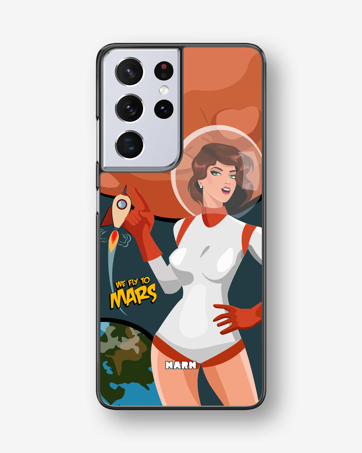 Samsung Galaxy S21 Ultra Hard Case – We Fly To Mars - View 1