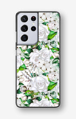 Samsung Galaxy S21 Ultra Hard Case – White Bloom - View 1