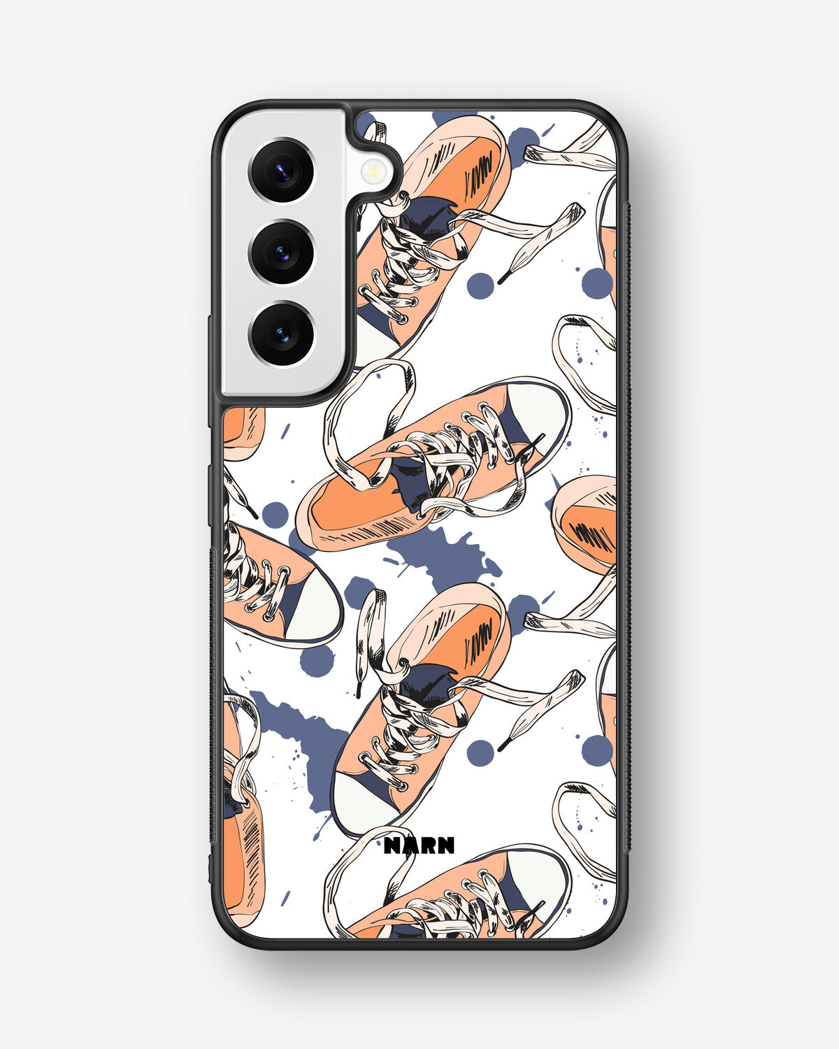 Samsung Galaxy S22 Hard Case – Apricot Sneakers - View 1