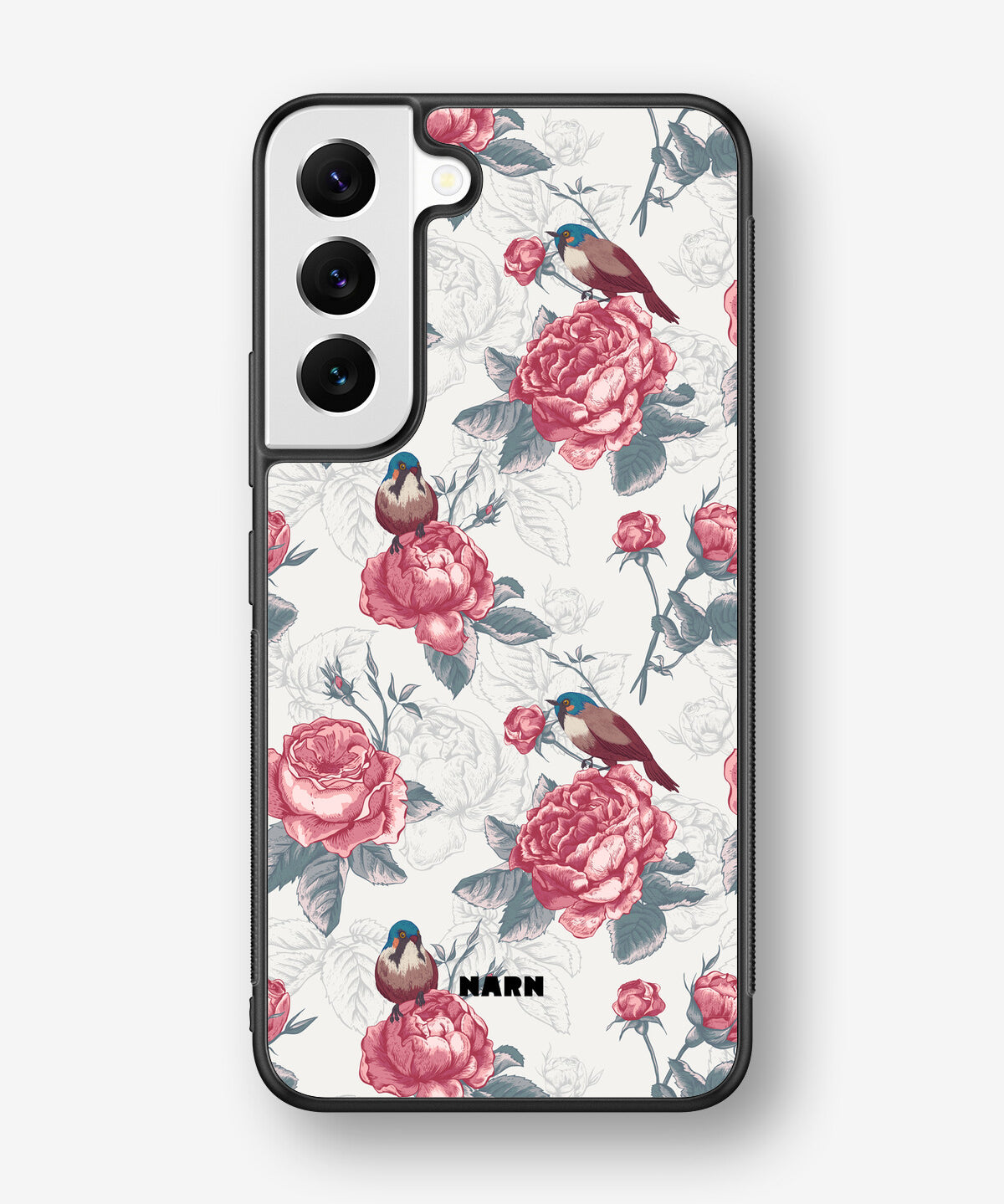 Samsung Galaxy S22 Hard Case – Birds Among Roses - View 1