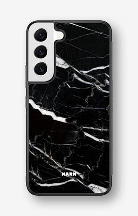 Samsung Galaxy S22 Hard Case – Black Marble - View 1