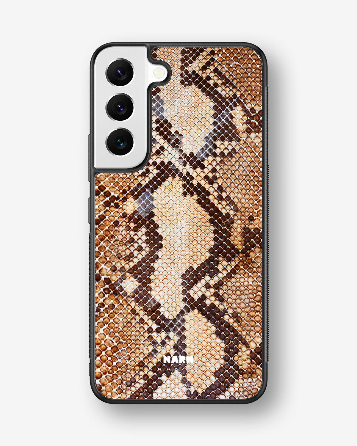 Samsung Galaxy S22 Hard Case – Brown Snakeskin - View 1