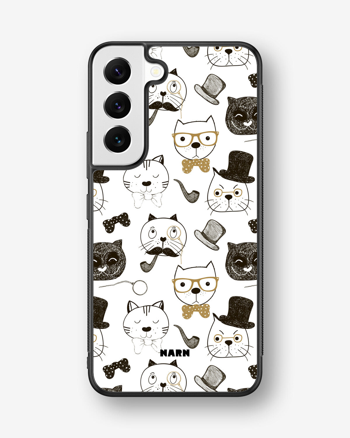 Samsung Galaxy S22 Hard Case – Cartoon Cats - View 1