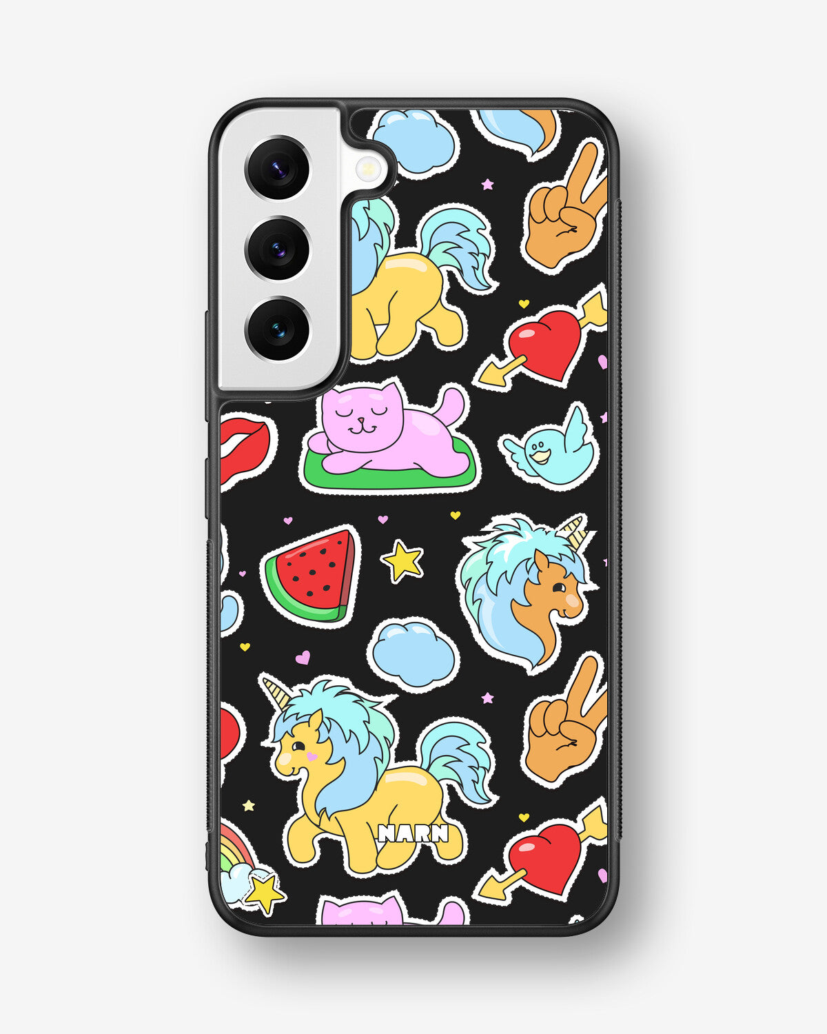 Samsung Galaxy S22 Hard Case – Cute Stickers - View 1