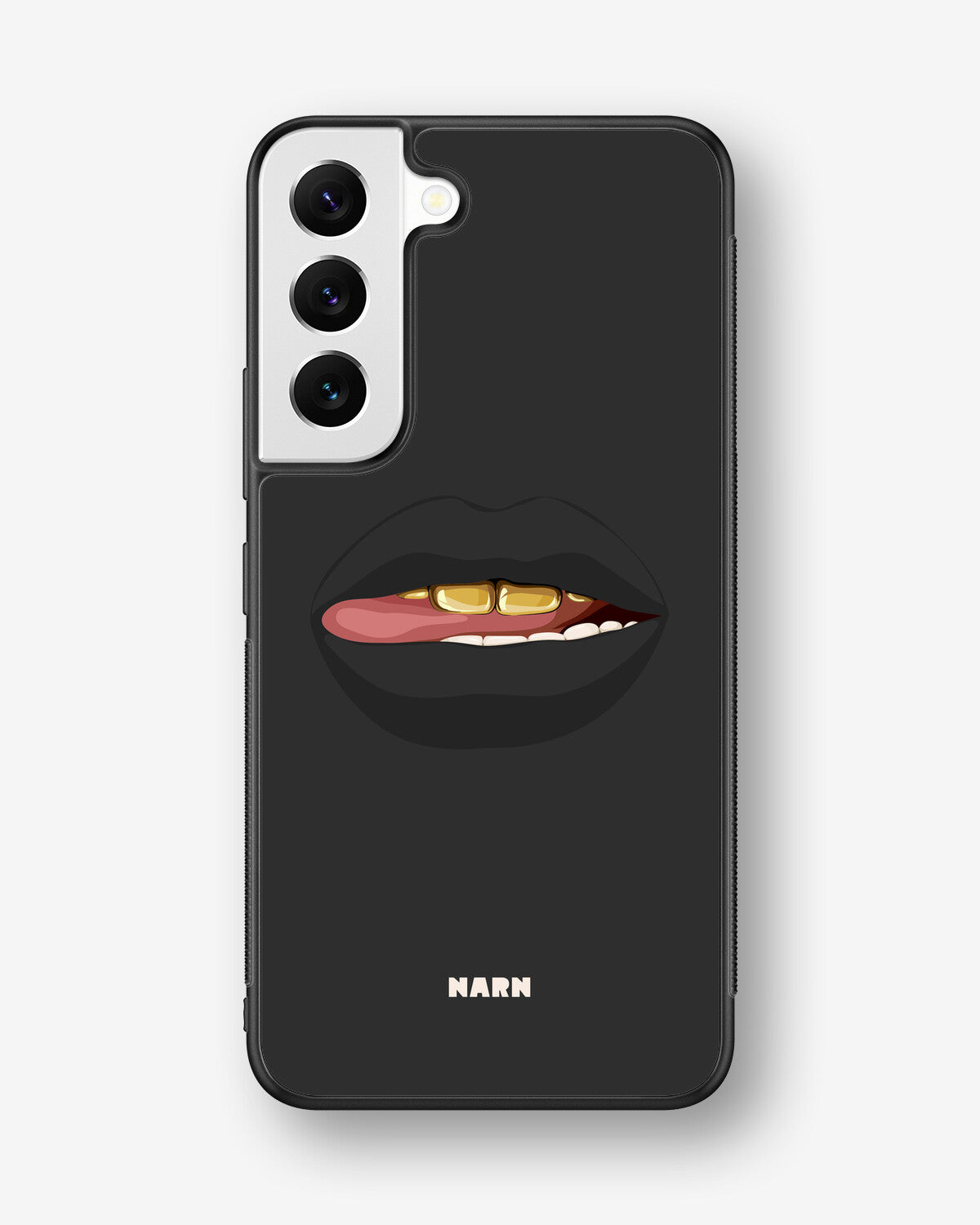 Samsung Galaxy S22 Hard Case – Golden Lips - View 1