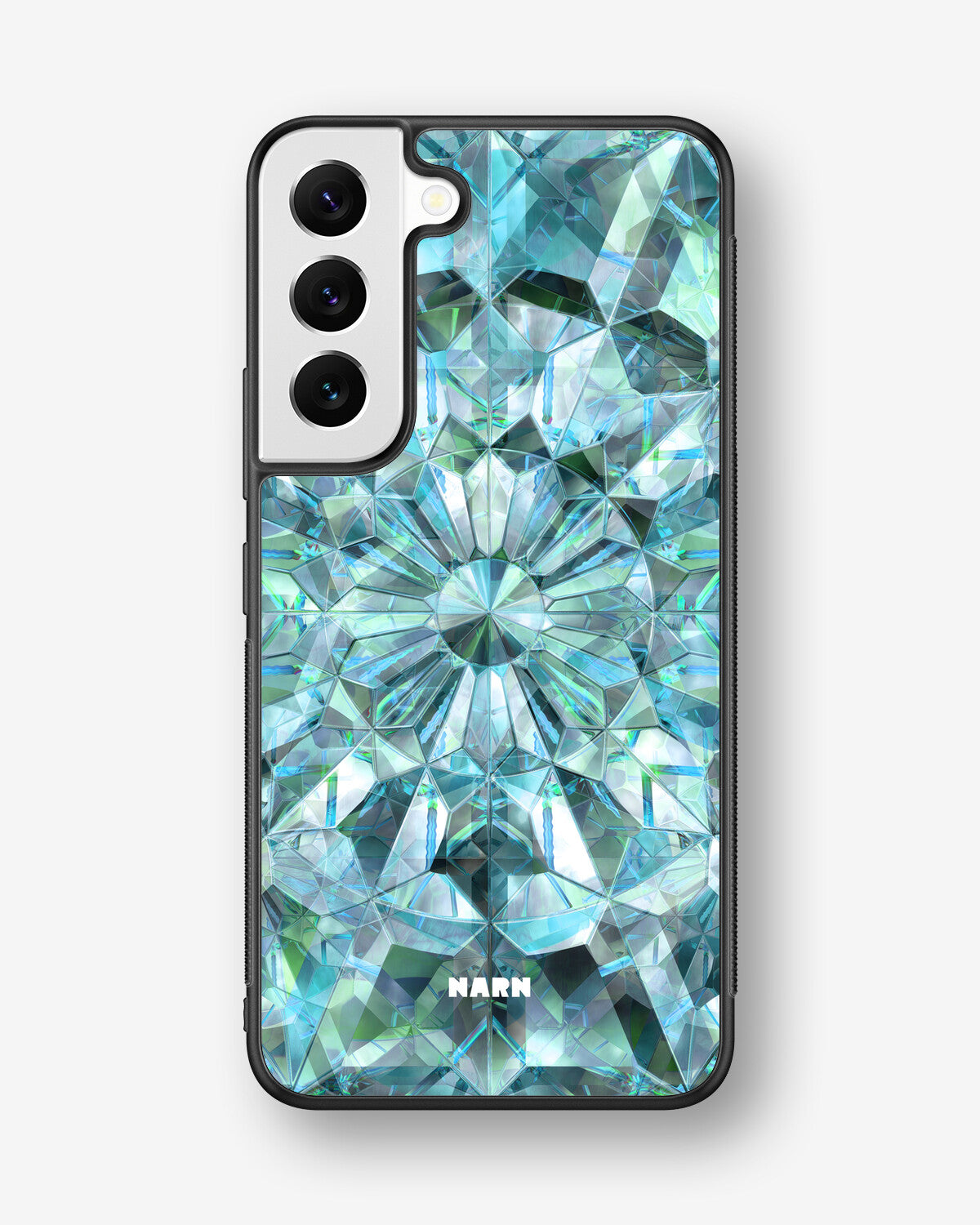 Samsung Galaxy S22 Hard Case – Green Crystals - View 1