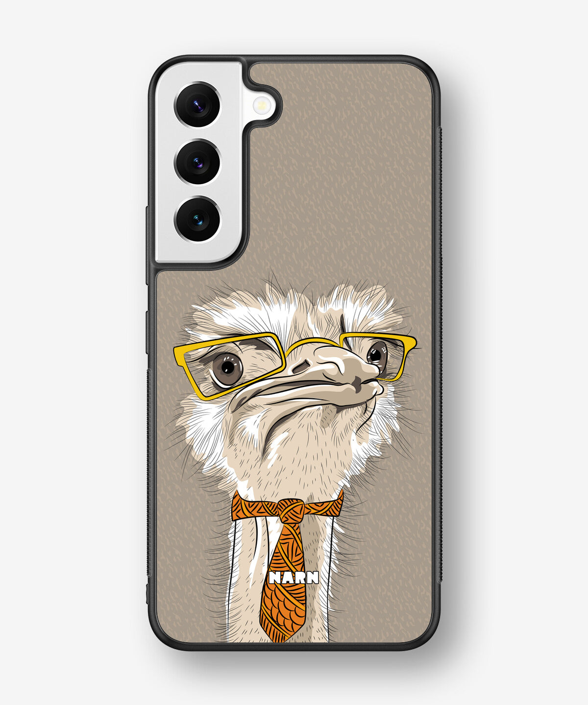 Samsung Galaxy S22 Hard Case – Hipster Ostrich - View 1
