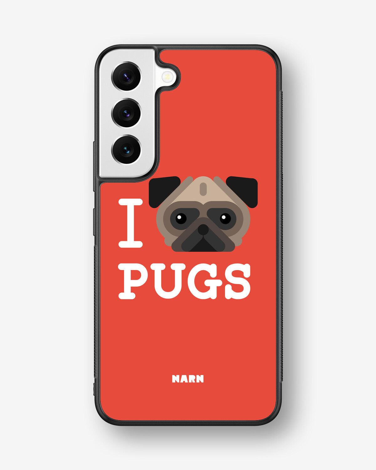 Samsung Galaxy S22 Hard Case – I Love Pugs - View 1