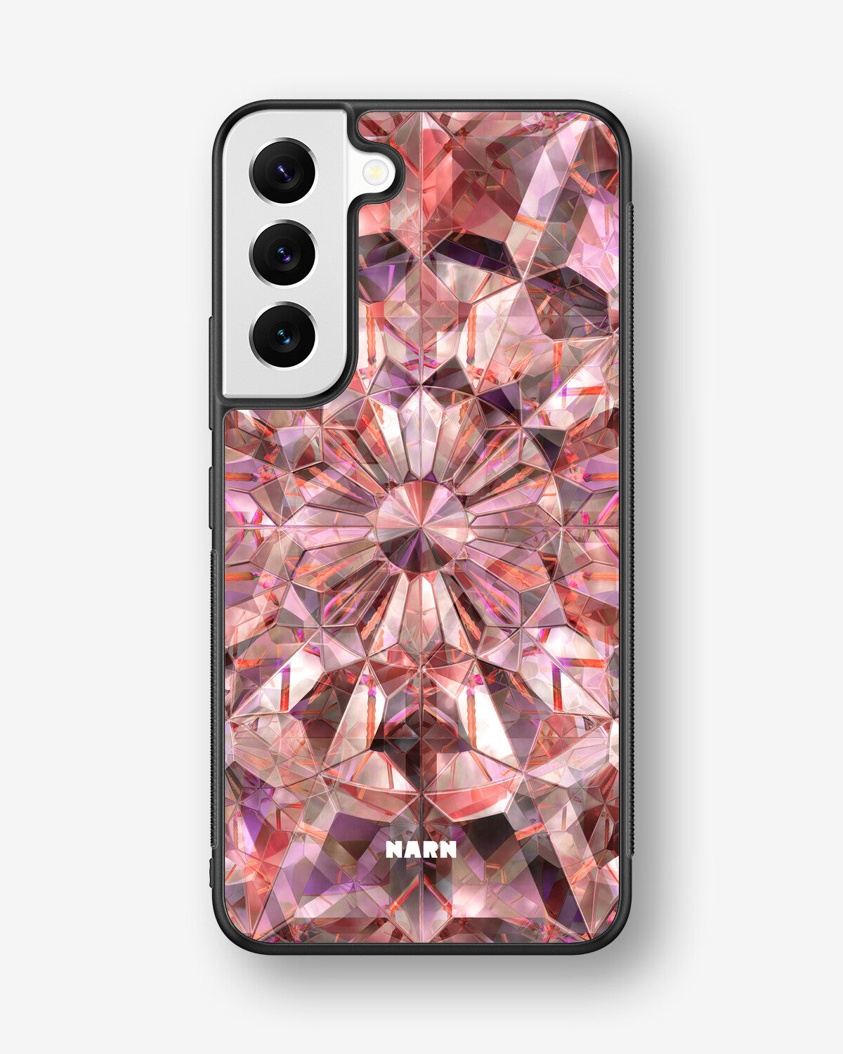 Samsung Galaxy S22 Hard Case – Pink Crystals - View 1