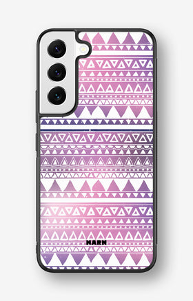 Samsung Galaxy S22 Hard Case – Purple Aztec - View 1