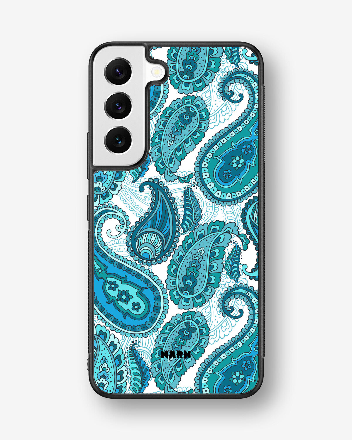 Samsung Galaxy S22 Hard Case – Turquoise Paisley - View 1