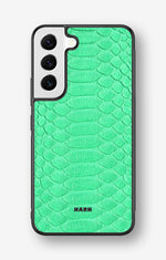 Samsung Galaxy S22 Hard Case – Turquoise Snake - View 1