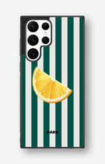 Samsung Galaxy S22 Ultra Hard Case – Lemon Stripes - View 1