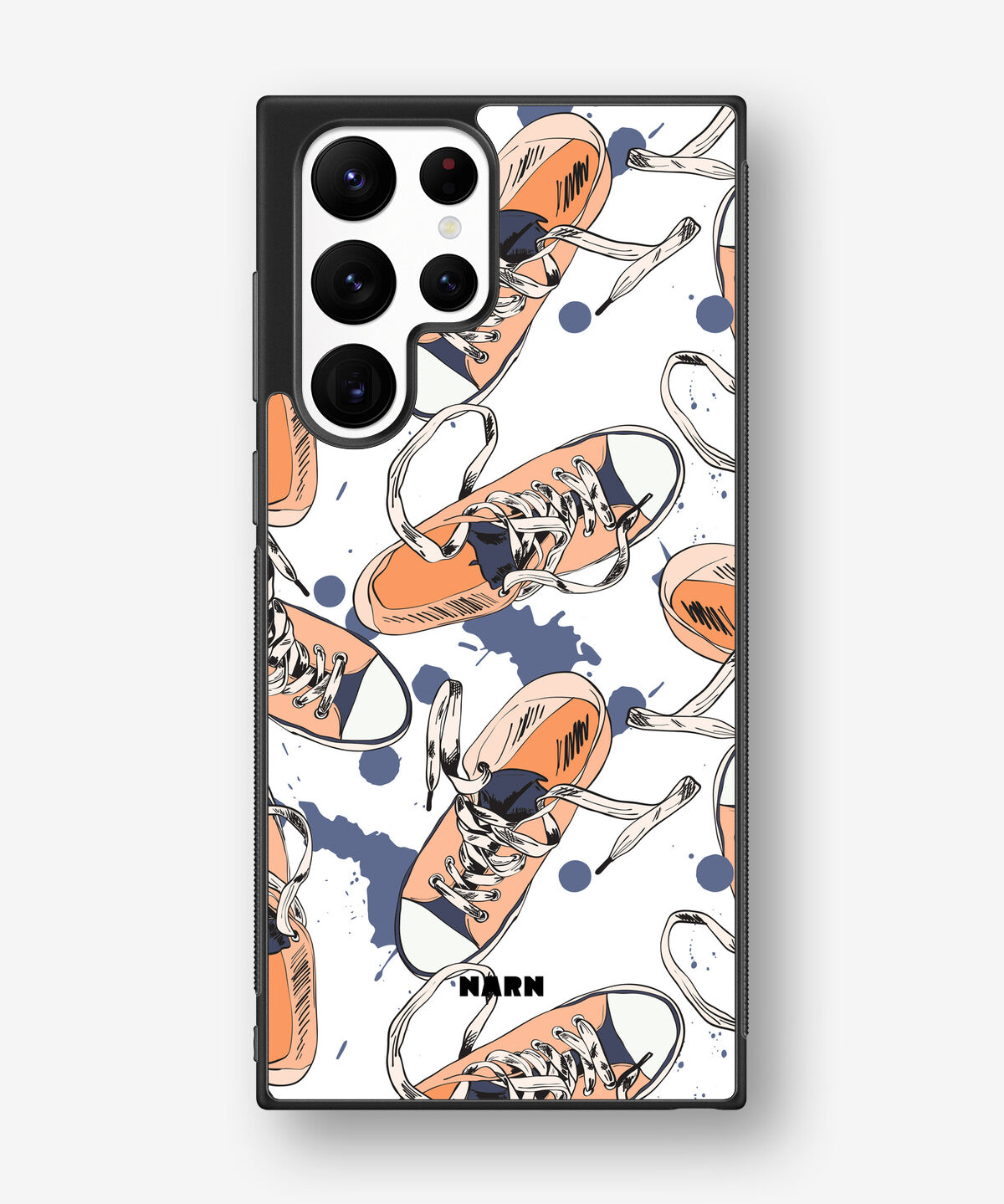 Samsung Galaxy S22 Ultra Hard Case – Apricot Sneakers - View 1