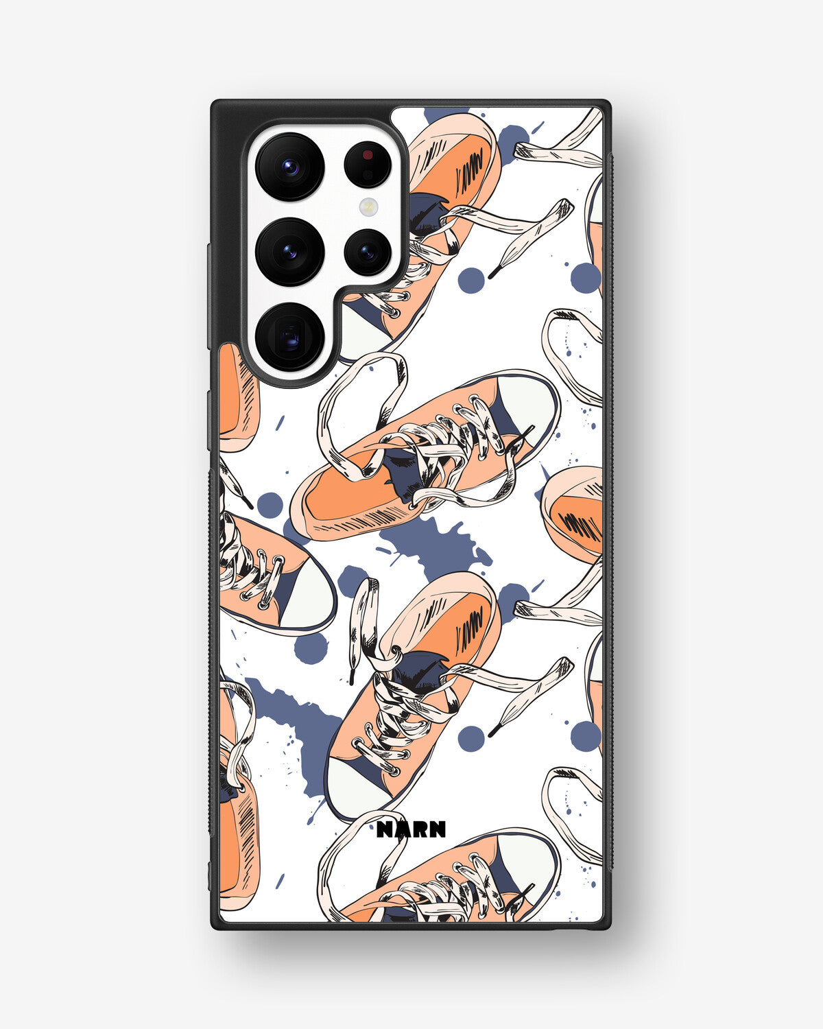 Samsung Galaxy S22 Ultra Hard Case – Apricot Sneakers - View 1