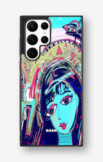 Samsung Galaxy S22 Ultra Hard Case – Abstract Cat - View 1