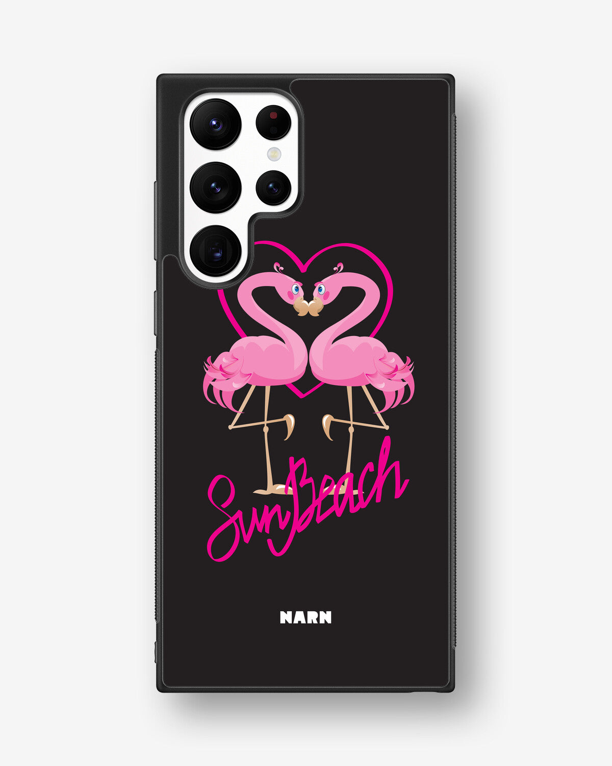 Samsung Galaxy S22 Ultra Hard Case – Beach Flamingo - View 1