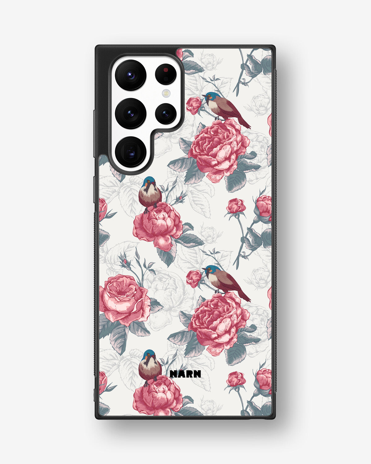 Samsung Galaxy S22 Ultra Hard Case – Birds Among Roses - View 1
