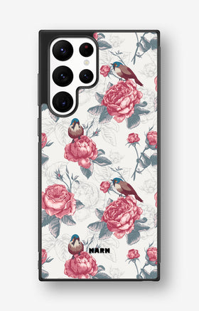 Samsung Galaxy S22 Ultra Hard Case – Birds Among Roses - View 1