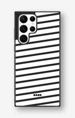 Samsung Galaxy S22 Ultra Hard Case – Black Stripes - View 1