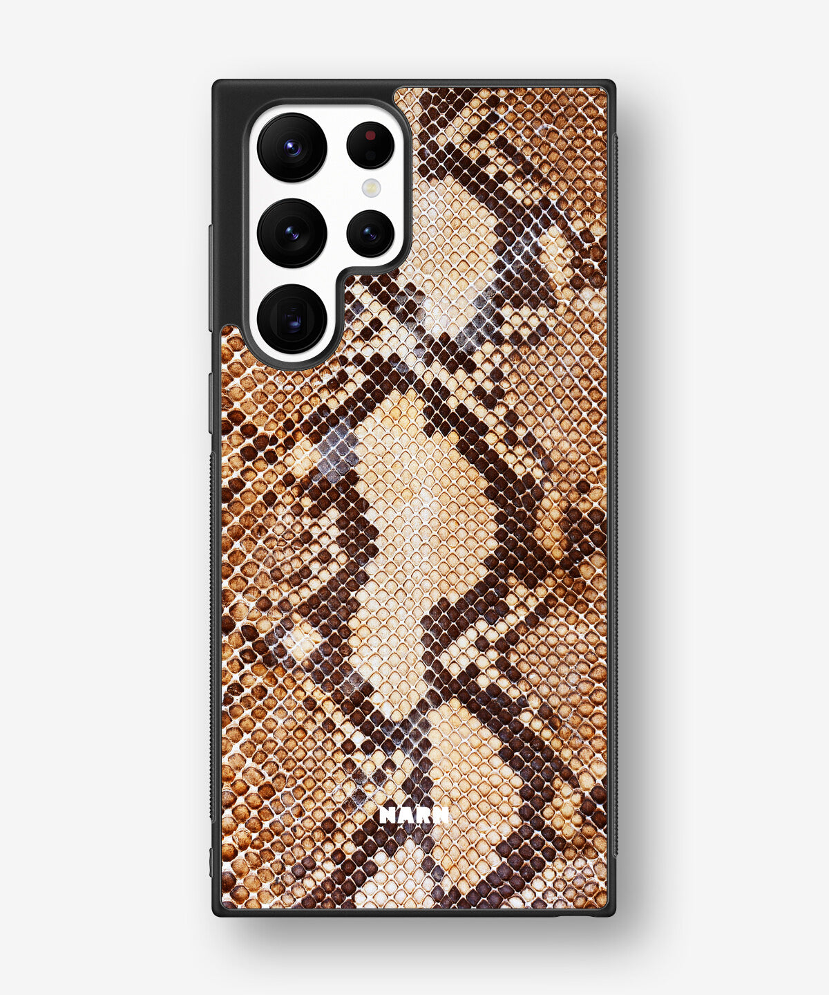 Samsung Galaxy S22 Ultra Hard Case – Brown Snakeskin - View 1