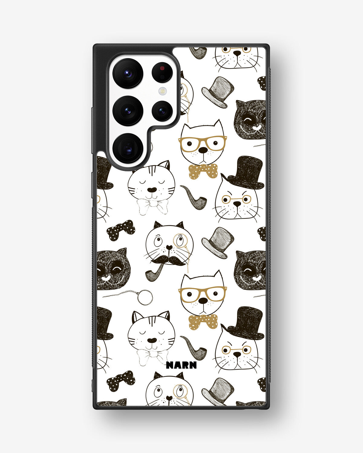 Samsung Galaxy S22 Ultra Hard Case – Cartoon Cats - View 1