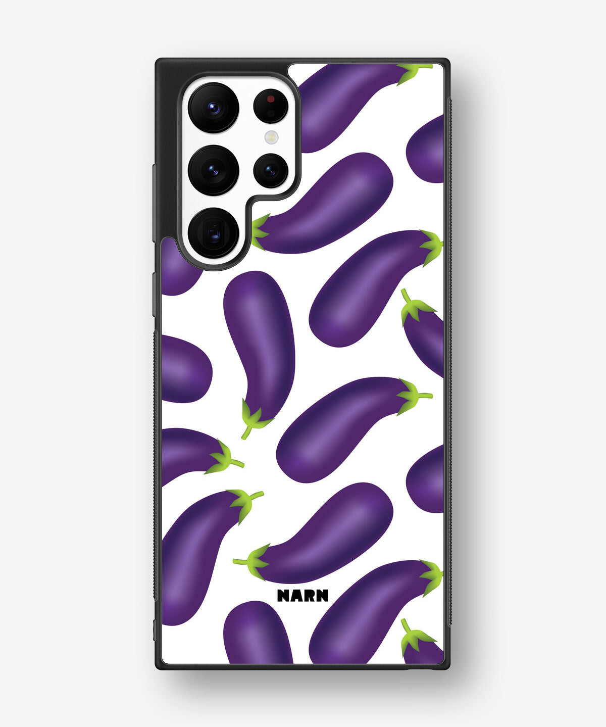 Samsung Galaxy S22 Ultra Hard Case – Eggplant Pattern - View 1