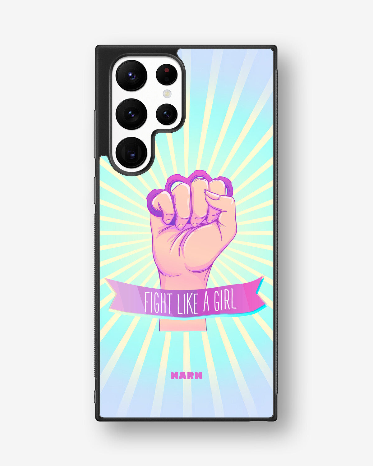 Samsung Galaxy S22 Ultra Hard Case – Fight Like A Girl - View 1