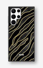 Samsung Galaxy S22 Ultra Hard Case – Golden Zebra - View 1