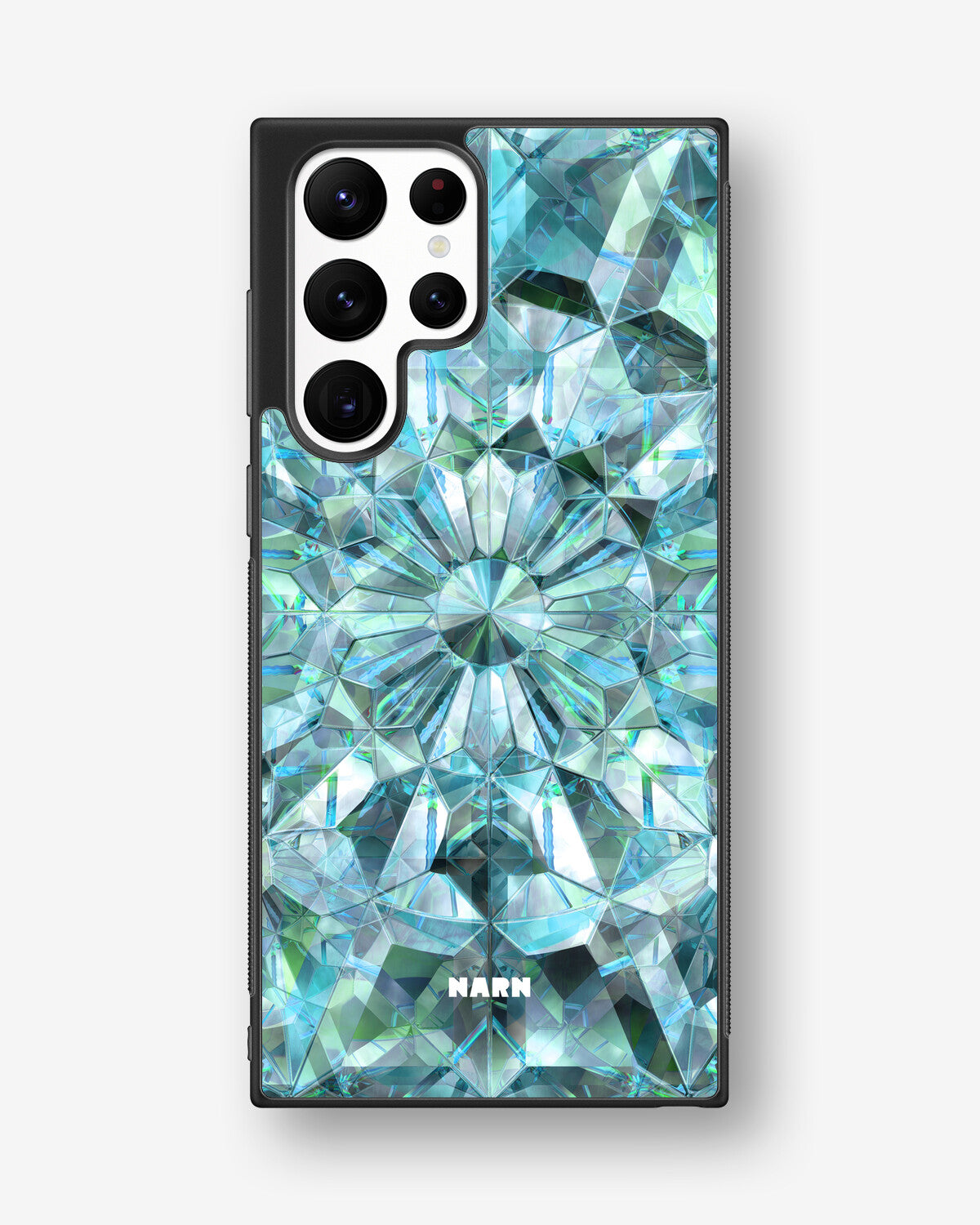 Samsung Galaxy S22 Ultra Hard Case – Green Crystals - View 1