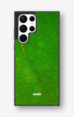 Samsung Galaxy S22 Ultra Hard Case – Green Leafy - View 1