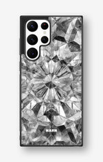 Samsung Galaxy S22 Ultra Hard Case – Grey Crystals - View 1