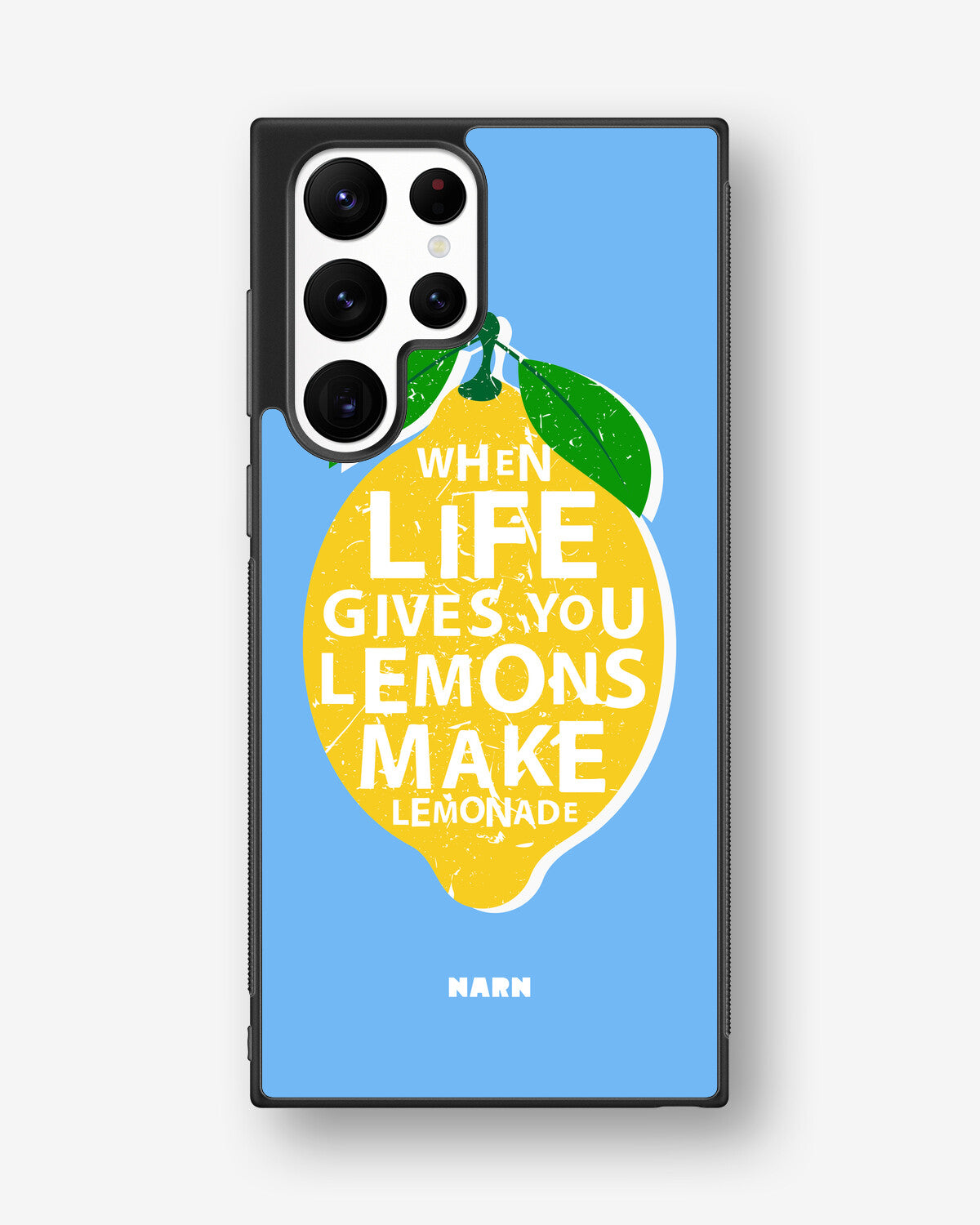 Samsung Galaxy S22 Ultra Hard Case – Lemon Quote - View 1